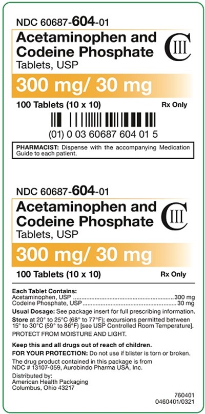 300 mg- 30 mg Carton.jpg 300 mg/30 mg Acetaminophen and Codeine Phosphate Tablets Carton - 300 mg 30 mg Carton